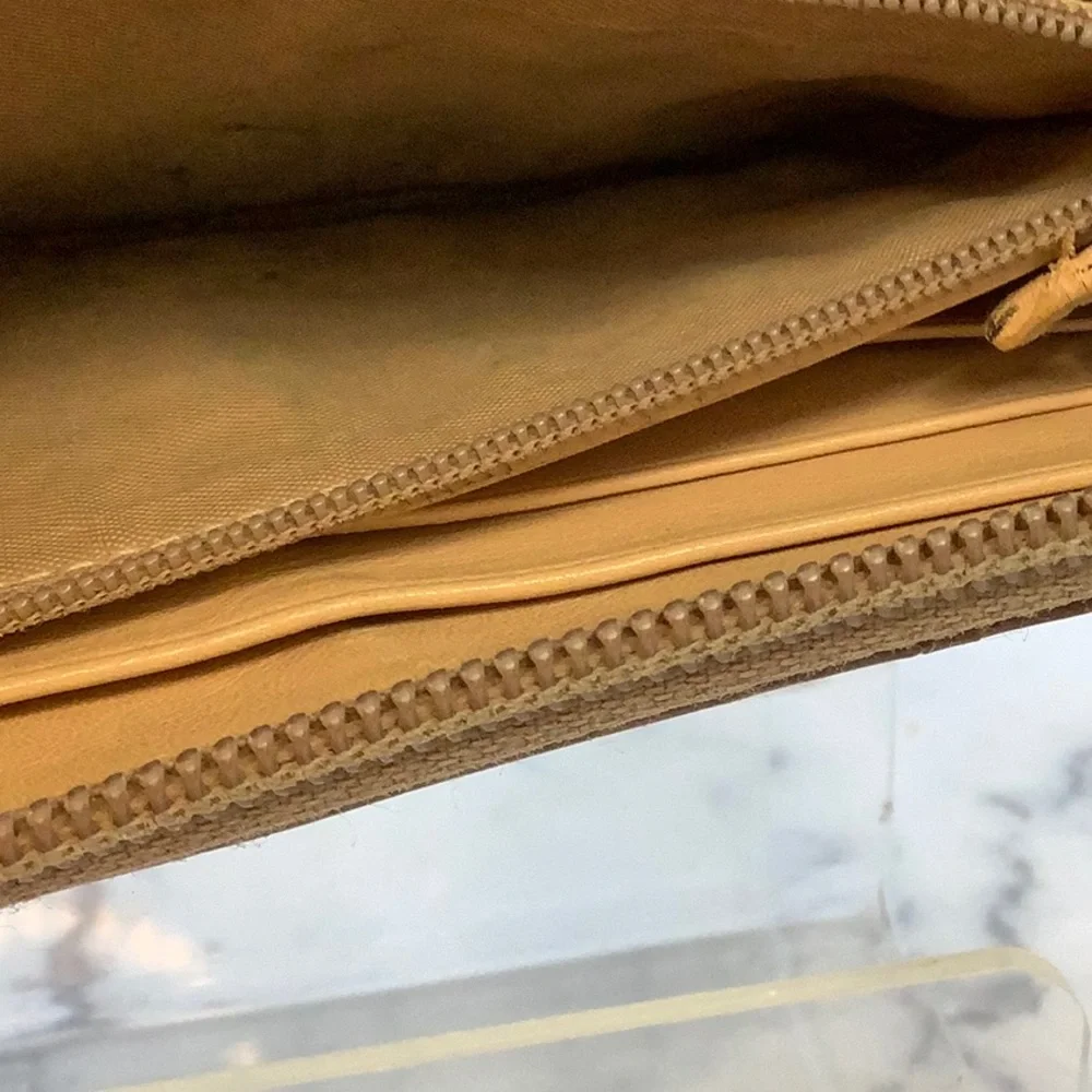 GUC Dior Brown Monogram Zip Wallet